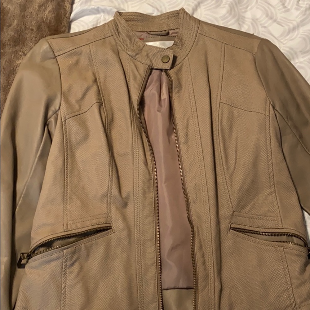 Faux leather jacket